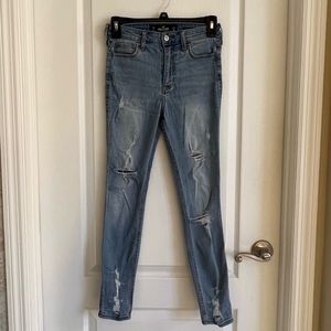 Hollister High-Rise Crop Super Skinny Jeans Size 1R